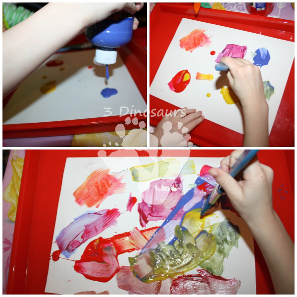 Color Mixing Painting - Mouse Paint - 3Dinosaurs.com