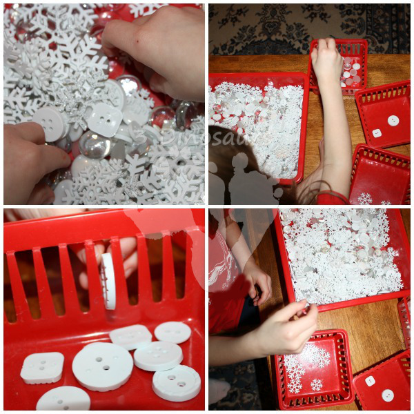 Snowflake Sensory Bin: Fine Motor Fun - 3Dinosaurs.com