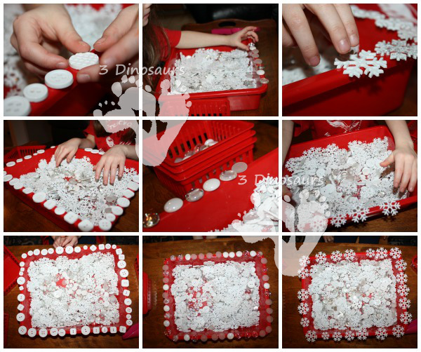 Snowflake Sensory Bin: Fine Motor Fun - 3Dinosaurs.com