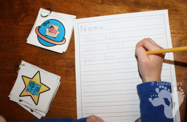 Free Easy to Play Rhyming Planet and Star Matching Game - 4 pages of printables - 3Dinosaurs.com