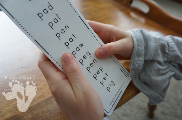 CVC Words By Beginning Sound Bookmarks - A fun way to work on building words with different types words that are similar in easy to use bookmarks and matching phonics ladders to use with the bookmarks - 3Dinosaurs.com #teacherspayteachers #phonicsforkids #learningtoread #cvcwords