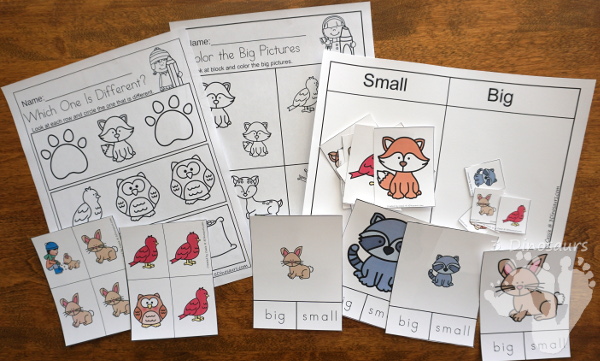 Animals in Winter Packs - Preschool & Tot - with loads of activities that work on abcs, numbers, math counting and more -The pack has a mix of hands-on and no-prep activities - 3Dinosaurs.com