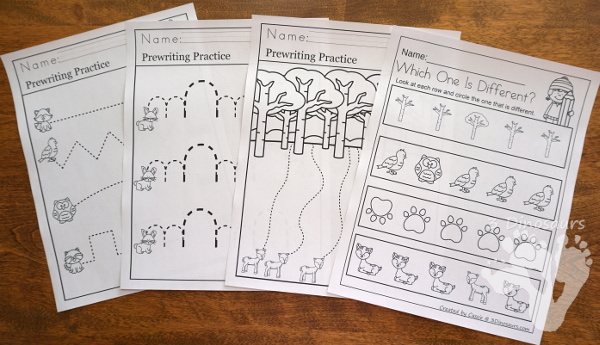 Animals in Winter Packs - PreK & Kindergarten - with loads of activities that work on abcs, numbers, math, CVC words, counting and more -The pack has a mix of hands-on and no-prep activities - 3Dinosaurs.com