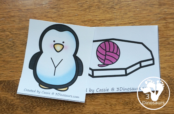 Free Penguin ABC Matching Printable - with iceberg pictures and matching abc penguins for matching all 26 letters of the alphabet - 3Dinosaurs.com