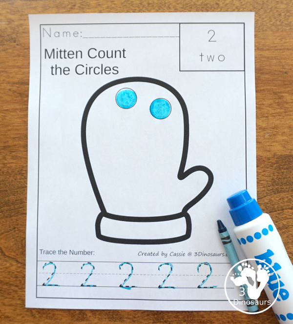 Winter Activities Pack for Prewriting, Shapes, ABCs, and Numbers - 189 pages of activities with no-prep, easy reader books, clip cards and tracing strips. All to help have fun during the winter with easy to prepare or low prep activities - 3Dinosaurs.com