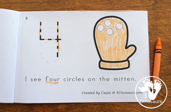 Winter Activities Pack for Prewriting, Shapes, ABCs, and Numbers - 189 pages of activities with no-prep, easy reader books, clip cards and tracing strips. All to help have fun during the winter with easy to prepare or low prep activities - 3Dinosaurs.com