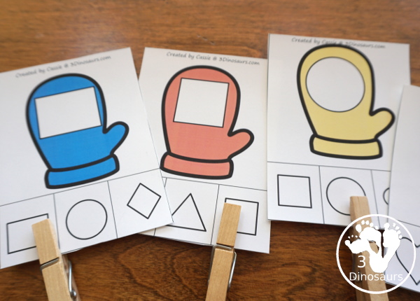 Winter Activities Pack for Prewriting, Shapes, ABCs, and Numbers - 189 pages of activities with no-prep, easy reader books, clip cards and tracing strips. All to help have fun during the winter with easy to prepare or low prep activities - 3Dinosaurs.com