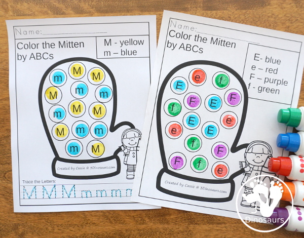 Winter Activities Pack for Prewriting, Shapes, ABCs, and Numbers - 189 pages of activities with no-prep, easy reader books, clip cards and tracing strips. All to help have fun during the winter with easy to prepare or low prep activities - 3Dinosaurs.com