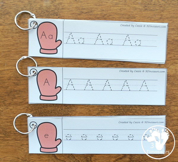 Winter Activities Pack for Prewriting, Shapes, ABCs, and Numbers - 189 pages of activities with no-prep, easy reader books, clip cards and tracing strips. All to help have fun during the winter with easy to prepare or low prep activities - 3Dinosaurs.com