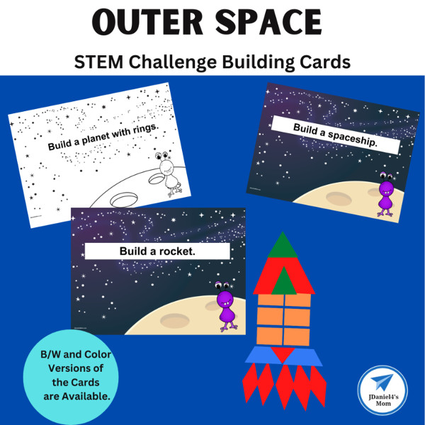Outer Space STEM Challenge Cards  by JDaniel4's Mom.