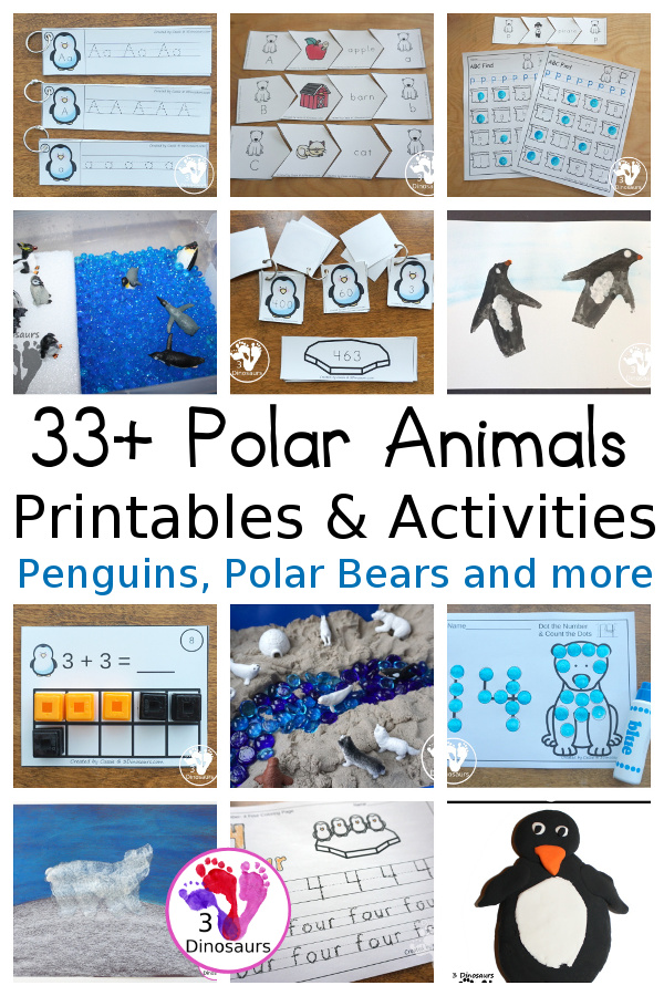 33+ Polar Animals Activities & Printables: Penguins, Arctic & More