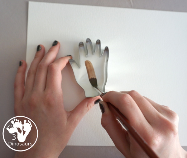 Handprint Watercolor Painting - for a fun Unity and a great way to talk about just being happy with who you are along with equality - 3Dinosaurs.com