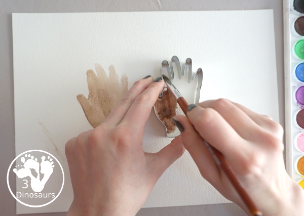Handprint Watercolor Painting - for a fun Unity and a great way to talk about just being happy with who you are along with equality - 3Dinosaurs.com