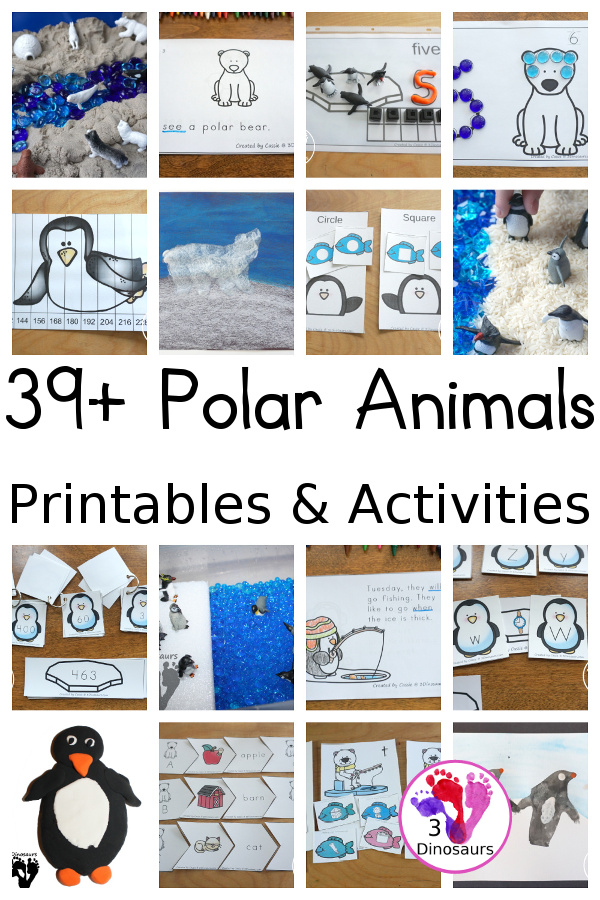 39+ Polar Animals Activities & Printables: Penguins, Arctic & More