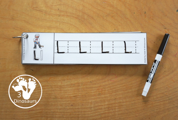 Free Winter Sports ABC Tracing Strips - with uppercase and lowercase together. You have fun kids with a Winter Sports- plus you can see an example of how to trace the letters - 3Dinosaurs.com