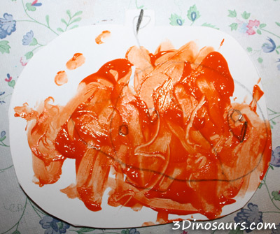 Finger Paint Pumpkins