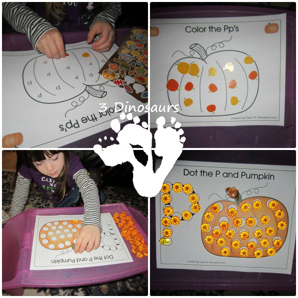 Letter P Activities: Gross Motor P on the Floor