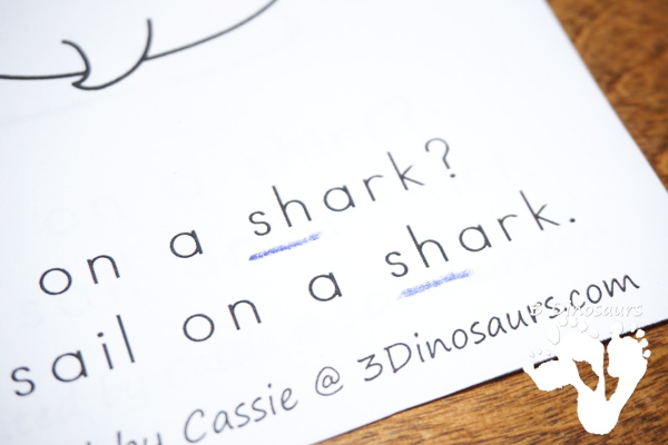 Free Pirate SH Themed Easy Reader Books - simple books to read and a book to fill in the blank for older kids all while working on sh words - 3Dinosaurs.com