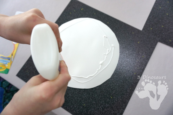 Bat in the Moon - A Fun Halloween Painting - with a fun book tie-in for Stellaluna - 3Dinosaurs.com