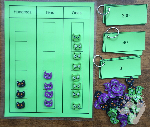 Free Place Value Mats & Cards - charts and cards for place value from ones to billions with tenths, hundredths and thousandths for decimals - 3Dinosaurs.com #freeprintable #handsonmath #mathprintables #firstgrade #secondgrade #thirdgrade #fourthgrade