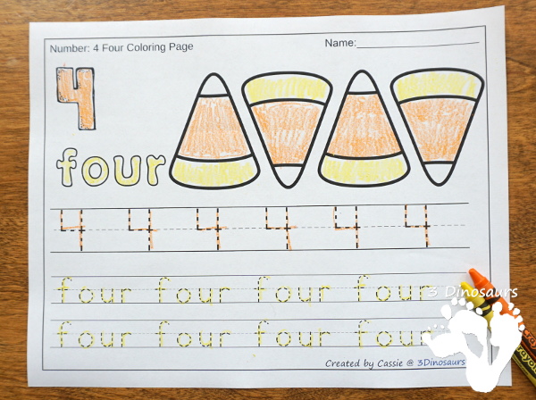 Free Candy Corn Counting Easy Reader Book - 2 sets of cards with a recording sheet and sorting mat for hands-on learning - 3Dinosaurs.com #printablesforkids  #freeprintable #3dinosaurs #easyreaderbook #3dinosaurs #kindergarten 