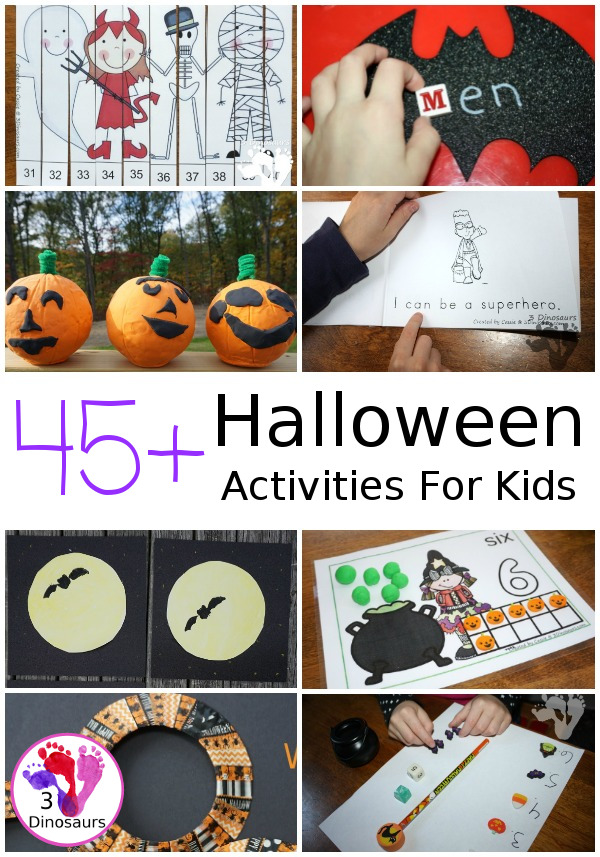 Halloween Activities & Printables - 3Dinosaurs.com