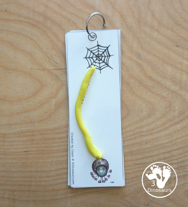 Free Spider Prewriting Tracing Strips - Easy Fine Motor Printable - 8 prewriting strips for kids to trace and work on fine motor skills - 3Dinosaurs.com