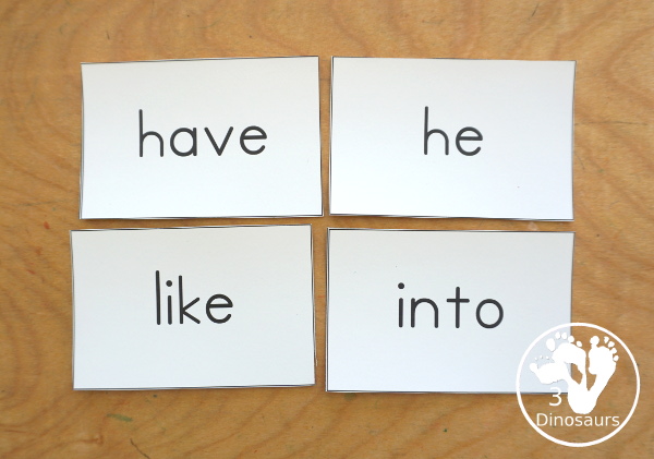 Free Sight Words Dolch Cards with all 220 dolch sight words with 95 nouns. You have preprimer, primer, first grade, second grade, third grade and nouns.