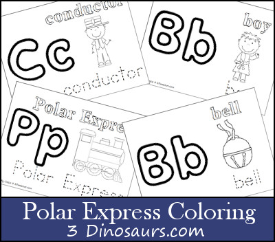 Free Polar Express Coloring - 3Dinosaurs.com