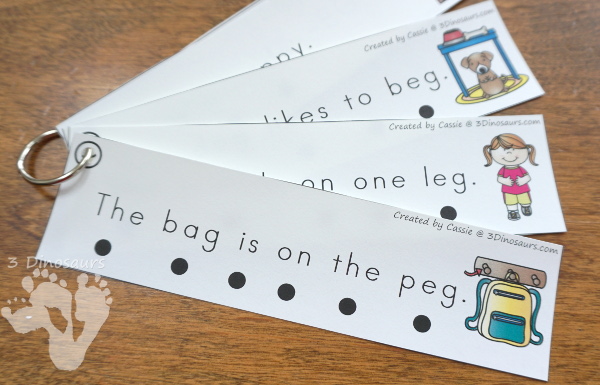 CVC Interactive Word Books with 23+ word endings in an interactive easy reader book, no-prep worksheets and reader strips $ - 3Dinosaurs.com