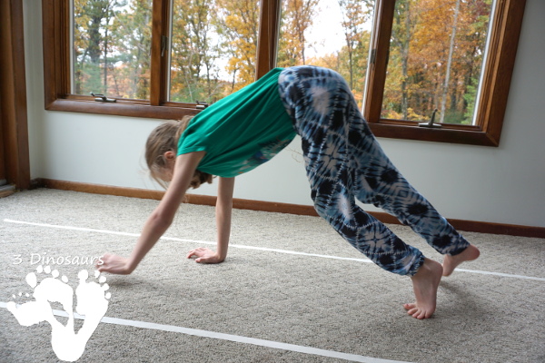 5 Bear Walking Activities for Kids -  is a fun way to change up just doing a simple gross motor activity - 3Dinosaurs.com