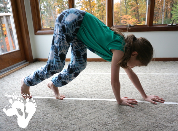 5 Bear Walking Activities for Kids -  is a fun way to change up just doing a simple gross motor activity - 3Dinosaurs.com