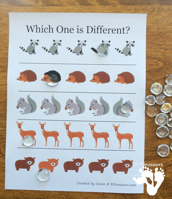 Free Woodland Pack Tot, Preschool, PreK & Kindergarten - a mix of hands-on activities and no-prep printables to explore animals from the woodlands or forest. These are fun activities to use with a mix of ages - 3Dinosaurs.com