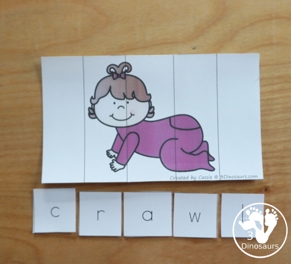 Free Blends Puzzles: consonant blends puzzles for kids to learn Bl-, Br-, Cl-, and Cr- blends. Two puzzles for each beginning blend - 3Dinosaurs.com