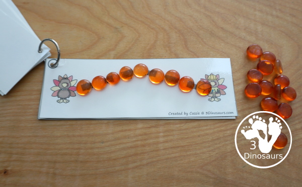 Free Turkey Themed Prewriting Strips - 10 prewriting strips with thick lines for kids to work on prewriting during Thanksgiving - 3Dinosaurs.com