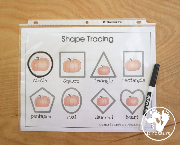 Romping & Roaring P Pack: Letter P is for Pumpkin  - a letter P pack that has prewriting, finding letters, tracing letters, coloring pages, shapes, puzzles and more - 3Dinosaurs.com