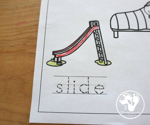 Free Blends Coloring Pages: Sk, Sl, Sm, Sn - you have three words on each page with tracing the blends and the coloring the picture with space to make draw and write their own blend word - 3Dinosaurs.com