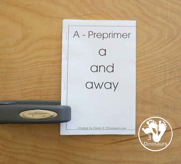 Free Dolch Preprimer Sight Word Wall Cards with each wall cards having all the words that start with that letter with 20 wall cards for kids - 3Dinosaurs.com