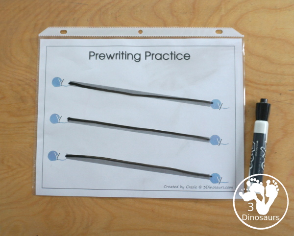 Free Romping & Roaring Y Pack Letter Pack: Y is for yarn - a letter Y pack that has prewriting, finding letters, tracing letters, coloring pages, shapes, puzzles and more - 3Dinosaurs.com