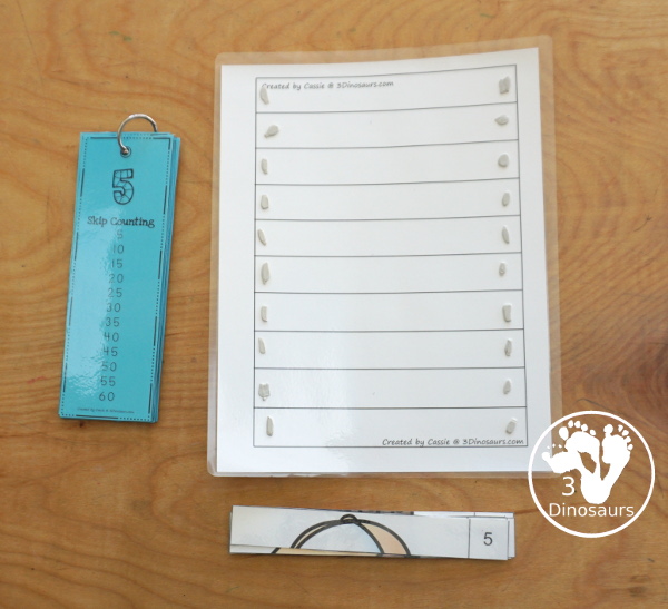 12 Free Kids Skip Counting Puzzles With Puzzles from Numbers 1 to 12 - A skip counting puzzle for each number with skip counting 10 times on each puzzle - 3Dinosaurs.com