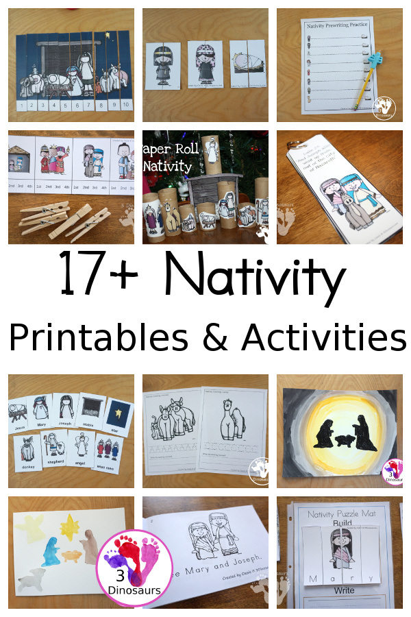 Nativity Activities & Printables on 3Dinosaurs.com