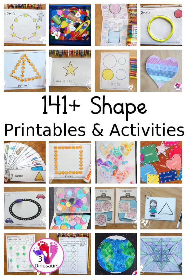 Shape Activities & Printables - 3Dinosaurs.com