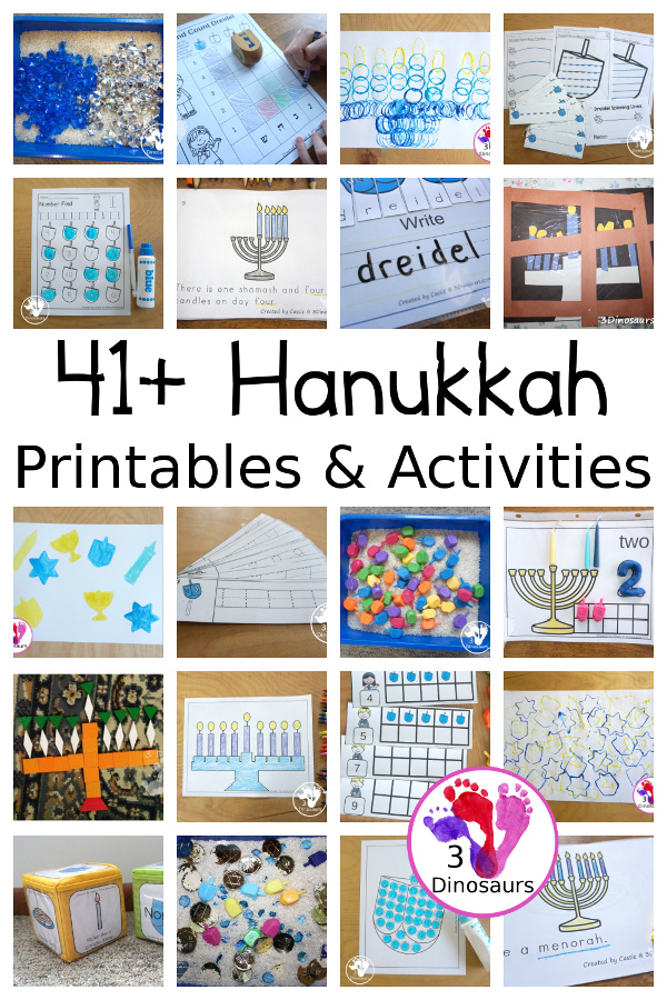Hanukkah Activities & Printables - 3Dinosaurs.com