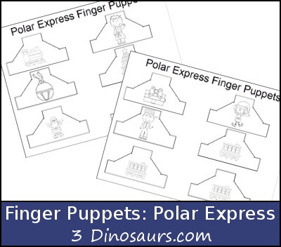 Polar Express Finger Puppets