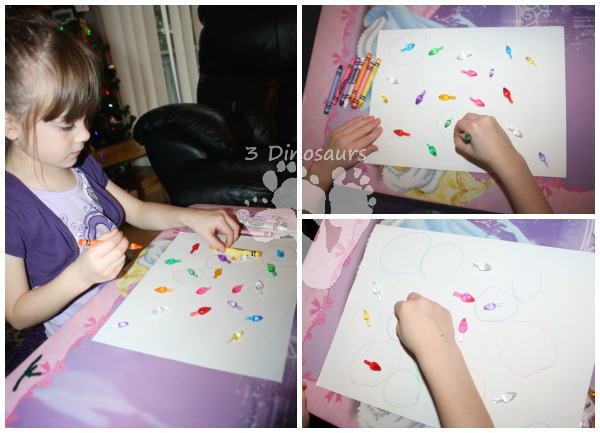 Christmas Light Sensory Bin - 3Dinosaurs.com