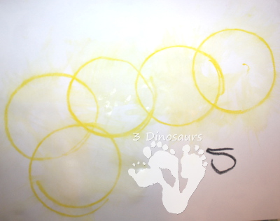 5 Gold Ring Water Color Painting - 3Dinosaurs.com