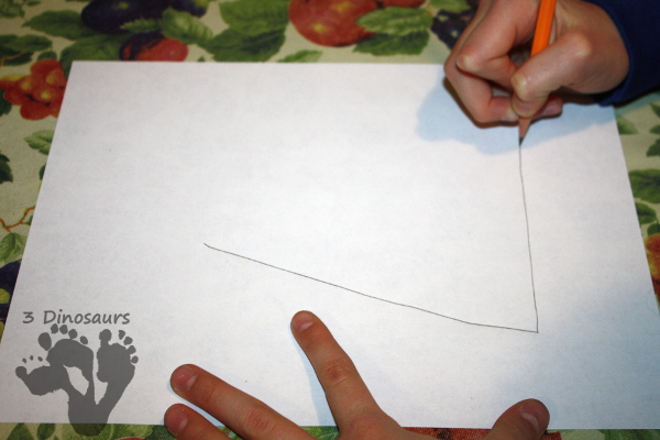 Easy Fine Motor Washi Tape Christmas Tree - a fun way to make a Christmas tree with washi tape - 3Dinosaurs.com