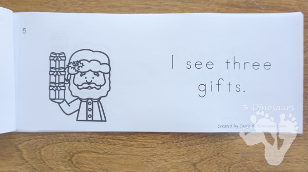 Christmas Themed Number Set 1 to 10 - with clip cards, puzzles, no-prep worksheets, easy reader books, playdough mats and more $ - 3Dinosaurs.com #printablesforkids #Christmas #christmasprintables #tpt #teacherspayteachers