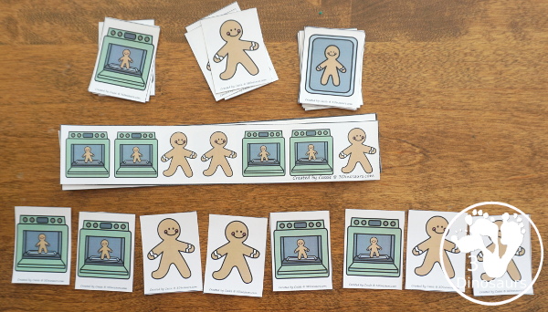 Gingerbread Pack for PreK & Kindergarten - with activities for different ages all-around a Gingerbread Man theme. There is a mix of hands-on and no-prep printables for kids to learn with - 3Dinosaurs.com