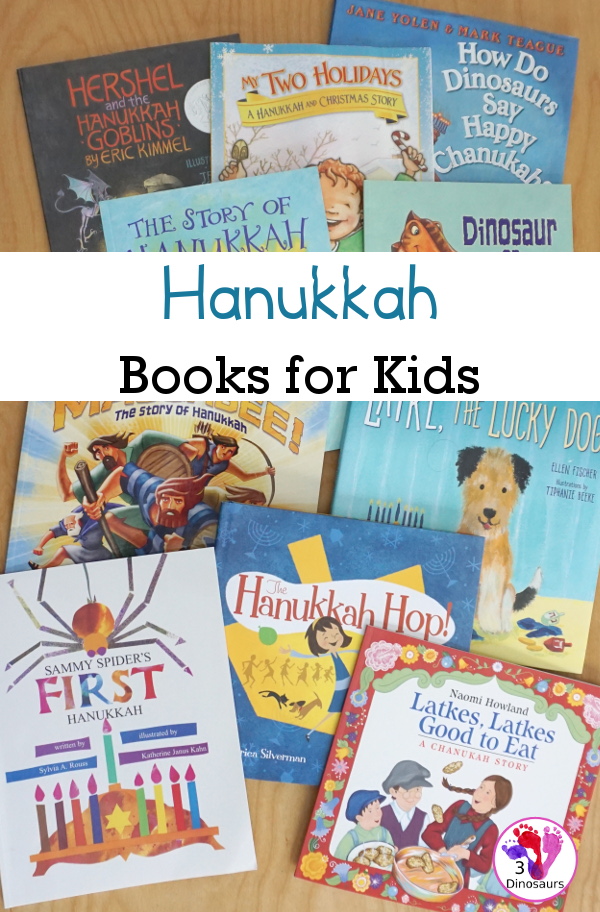 10+ Hanukkah Books that we love to read for the 8 night of Hanukkah - 3Dinosaurs.com